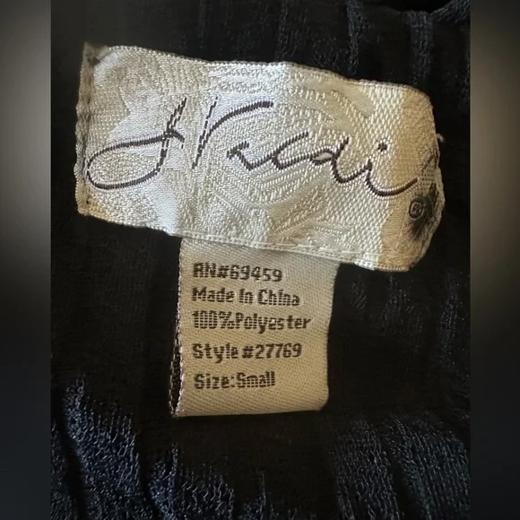 J Valdi Black Bikini Coverup Skirt Pool Beach Cover Sheer Adjustable Tie Sz S - Picture 4 of 8